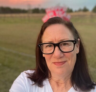 Selfie of Lynne on new years eve