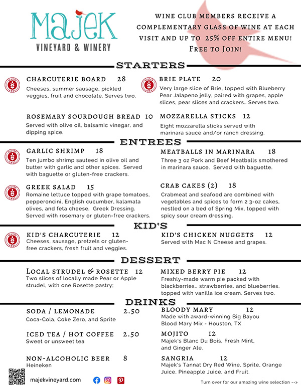 Majek Food Menu